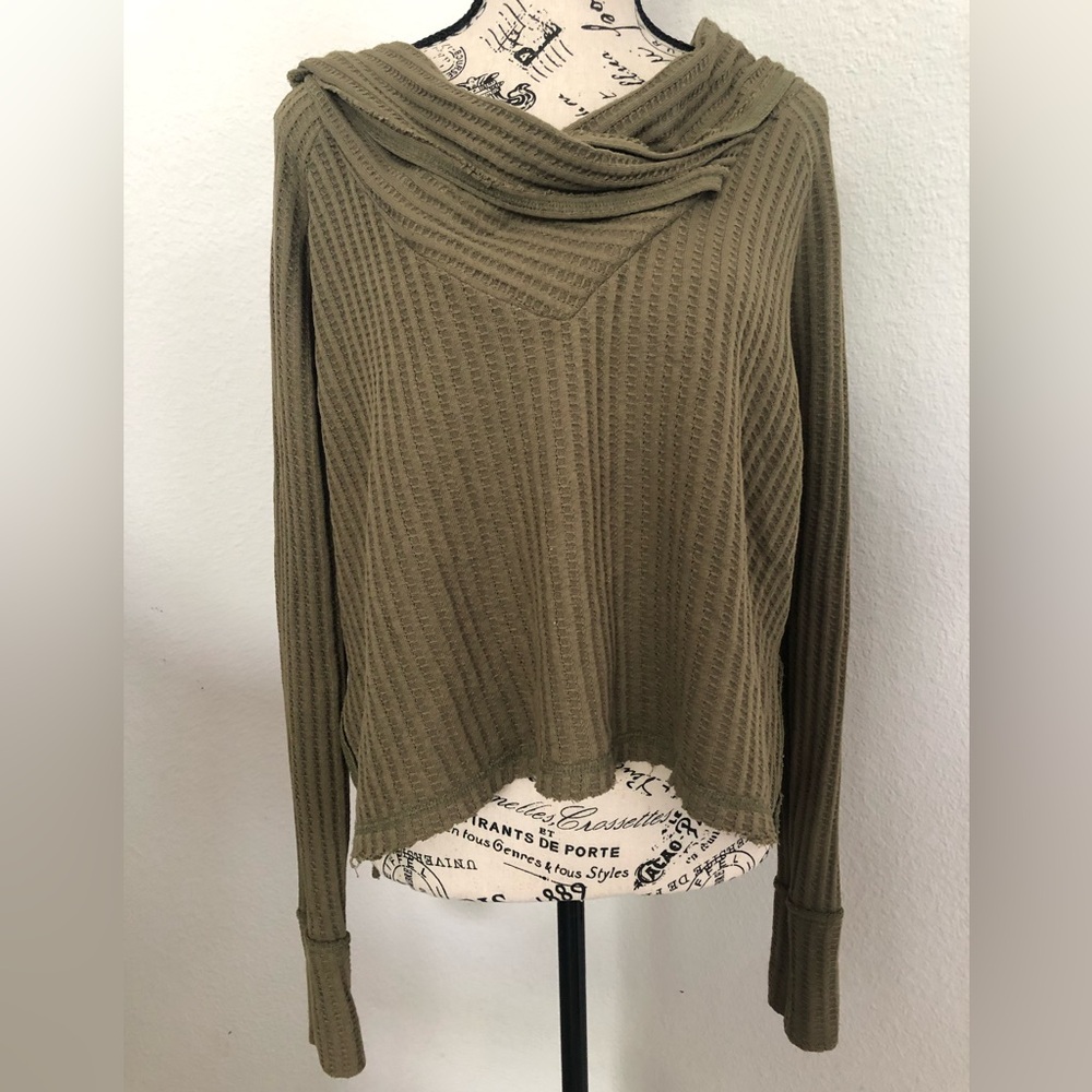 We the Free Olive Green Women's Sweater